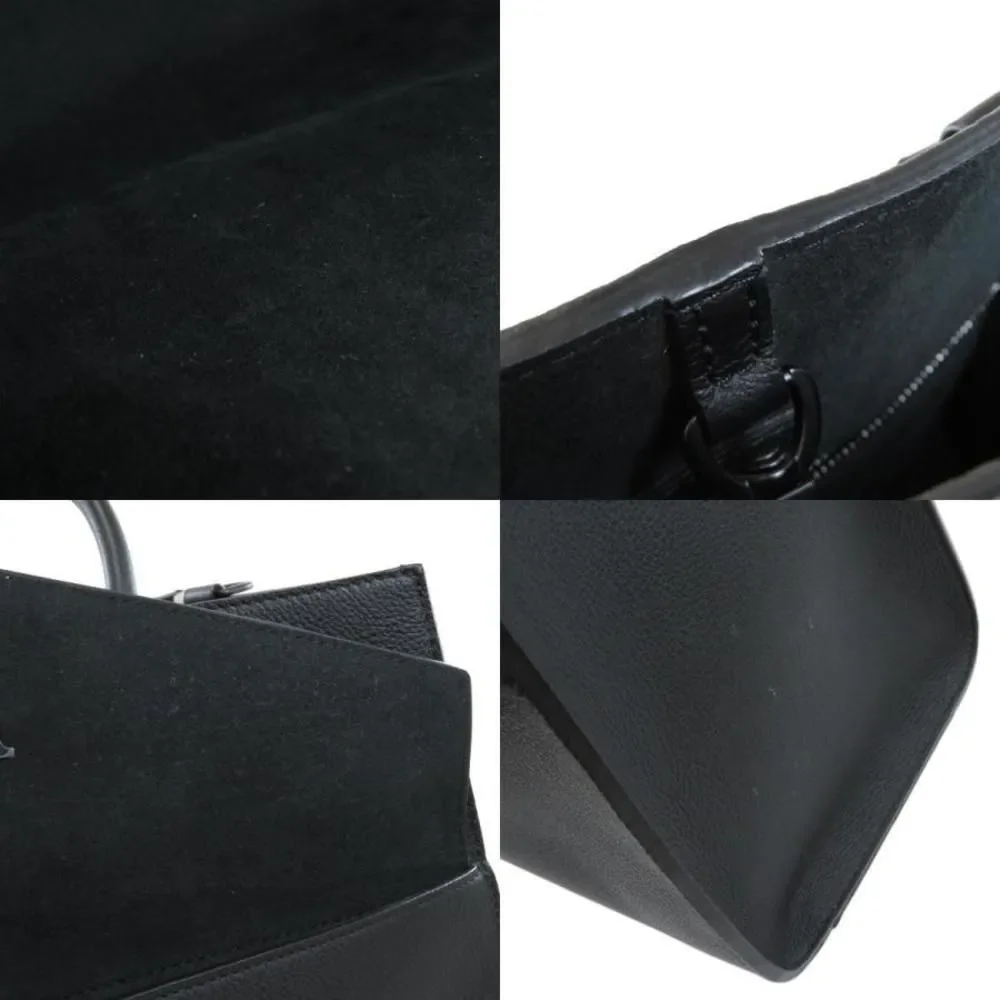 Louis Vuitton LockMe Tote MM Tote Bag Calf Black